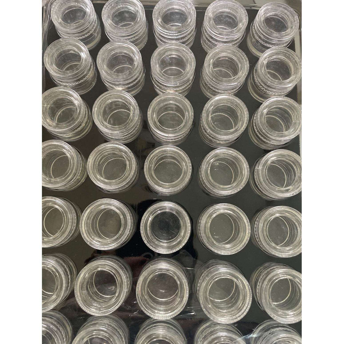 5mL Clear Glass Jar Concentrate Container Screw Top Lid Cosmetic Make Up Oil Wax