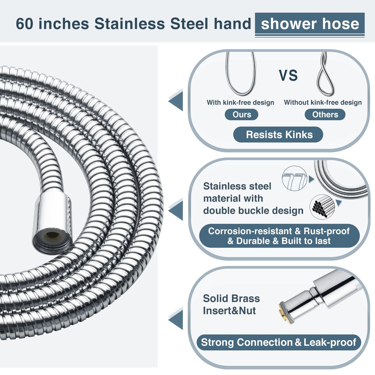 Dual Shower Head-Rain Shower Head with Handheld Shower Set, Diverter