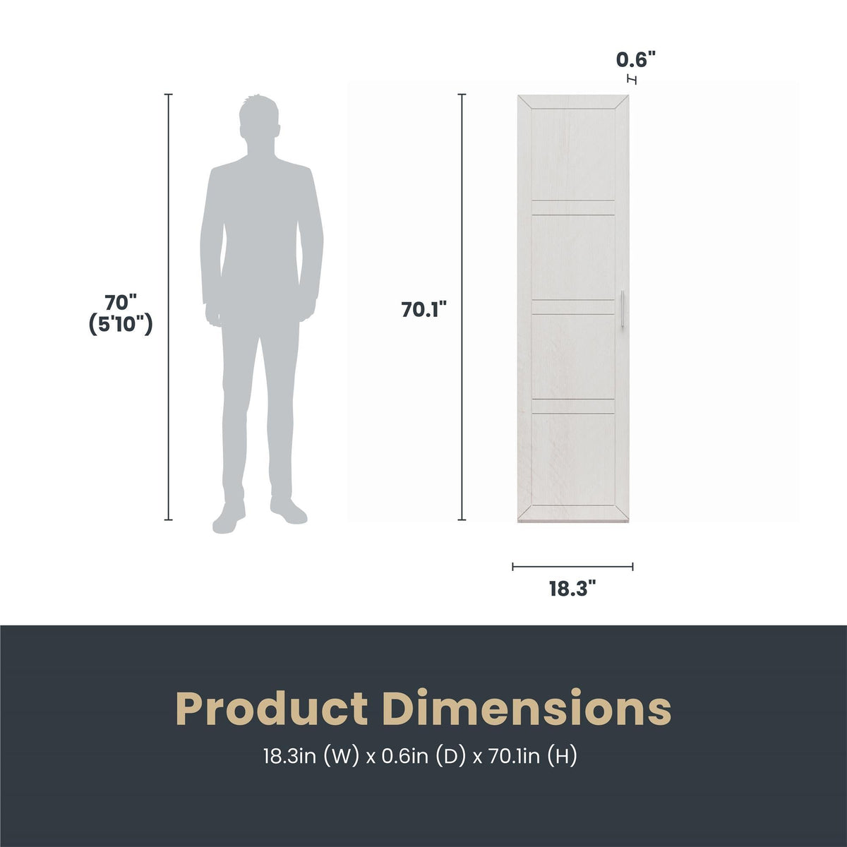 Perry Park - Modular Membrane Press Single Door Kit - Ivory