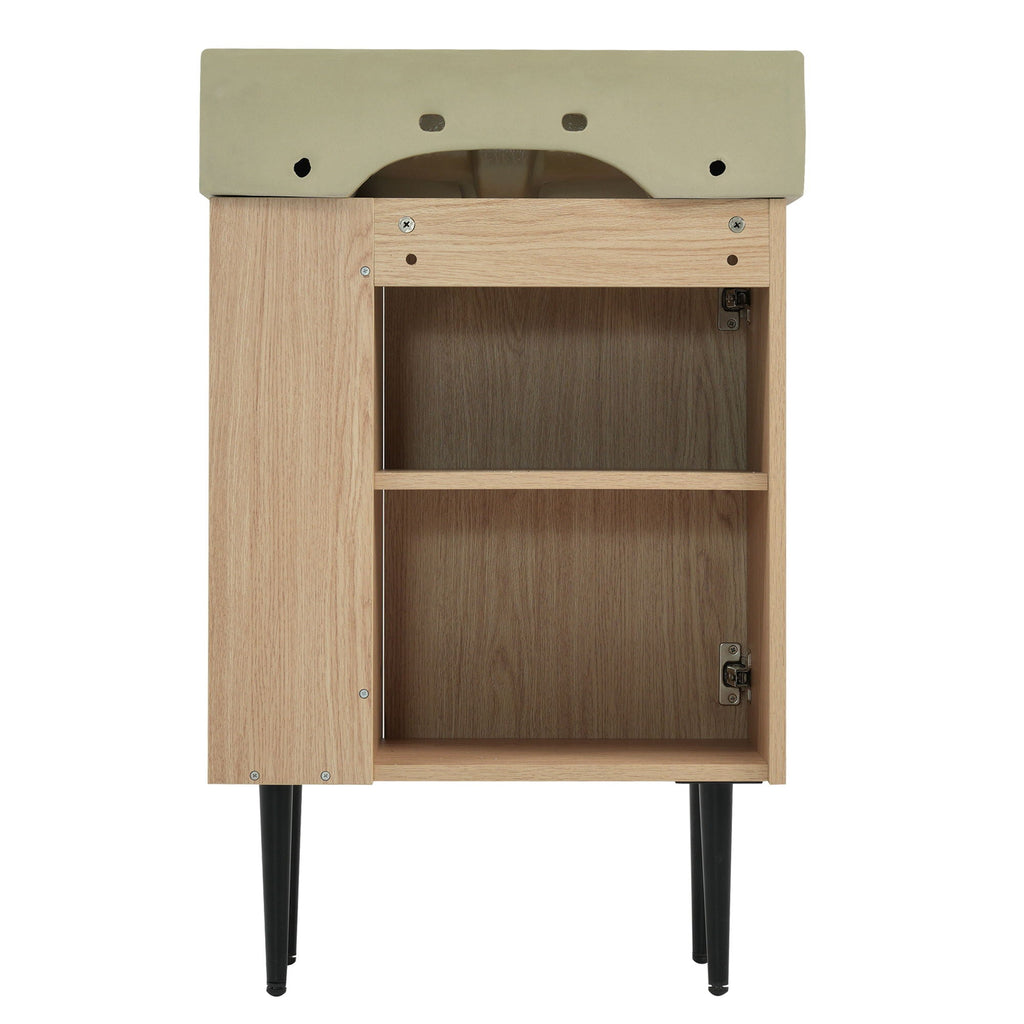 Bathroom Vanity, Combo Cabinet, Bathroom Storage Cabinet, Single Ceramic Sink