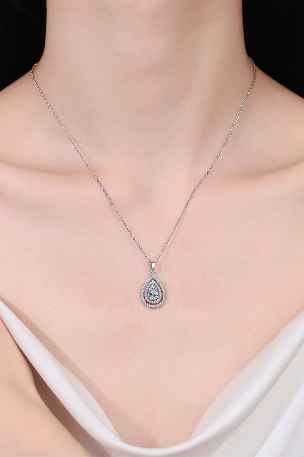 1 Carat Sparkala™ Teardrop Pendant Necklace
