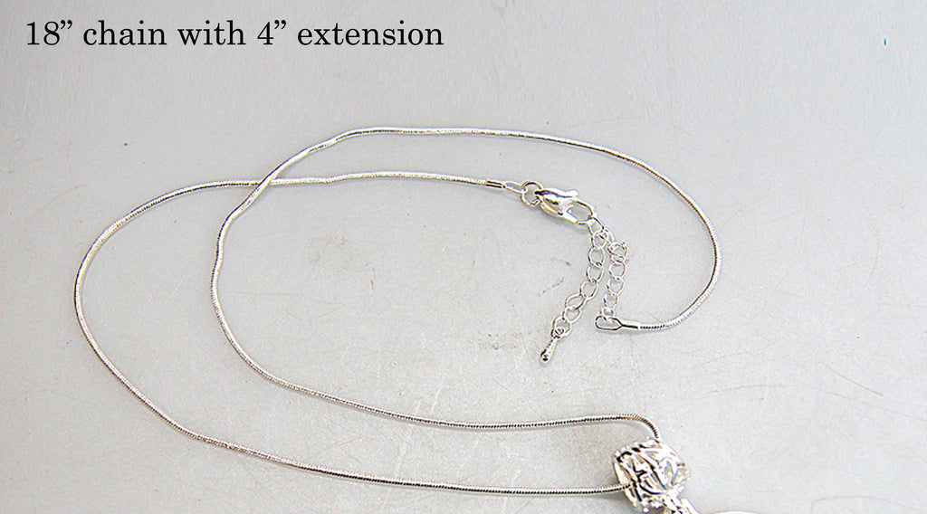 Santa Arrival Silver Plated Medal Pendant Necklace - 44155O