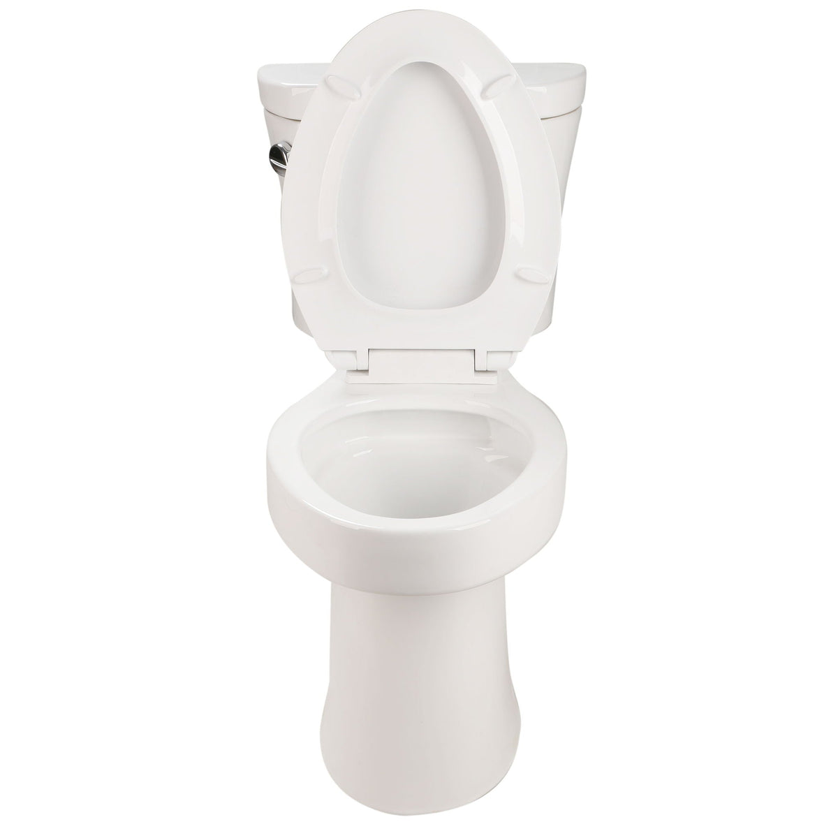 Gloss 2 Piece Toilet With 1.28 Gpf Tornado Flush, Rimless Bowl, Soft Closing Seat - Gloss White