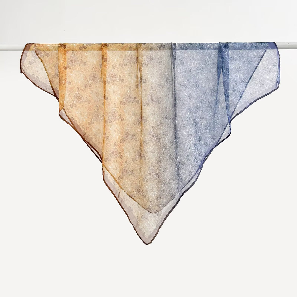 Versatile Printed Thin Square Scarf