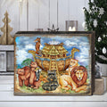 Noah's Ark Wooden Wall Art by G. DeBrekht - Nativity Holiday Decor - 8173521B