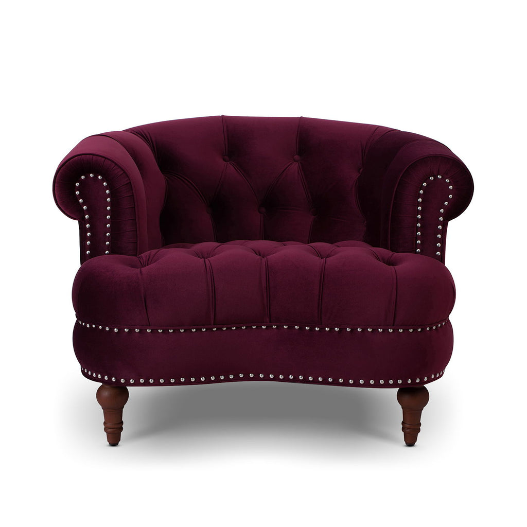 La Rosa - Victorian Tufted Upholstered Accent Chair