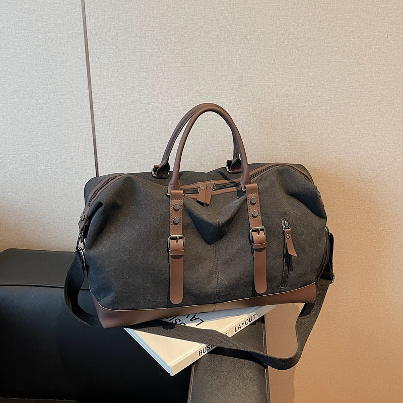 Outdoor Dry Wet Separation Canvas Fitness Travel Bag