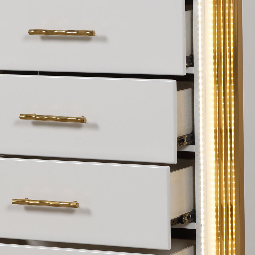 Obsession - 5 Drawer Chest - White