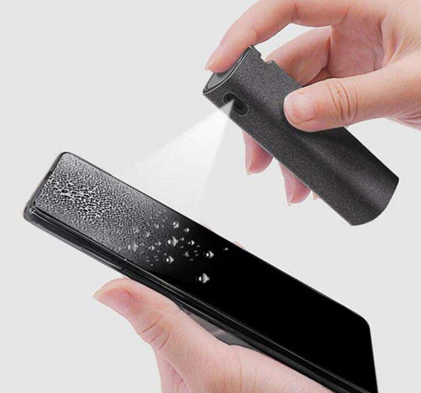 2 in 1 Phone Computer Screen Cleaner Kit for Screen Dust Removal Microfiber Cloth Set