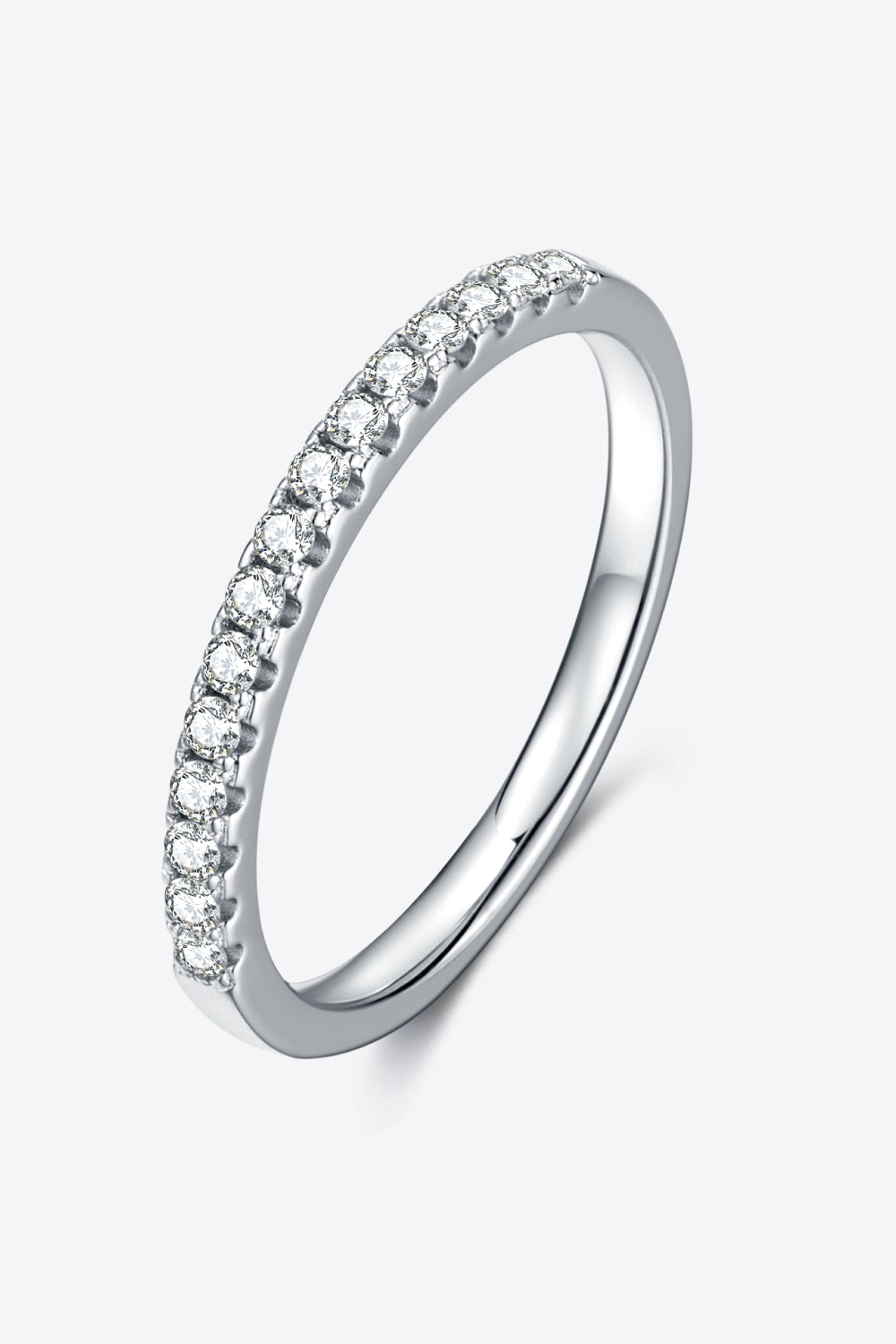 Sparkala™ Platinum-Plated Half-Eternity Ring