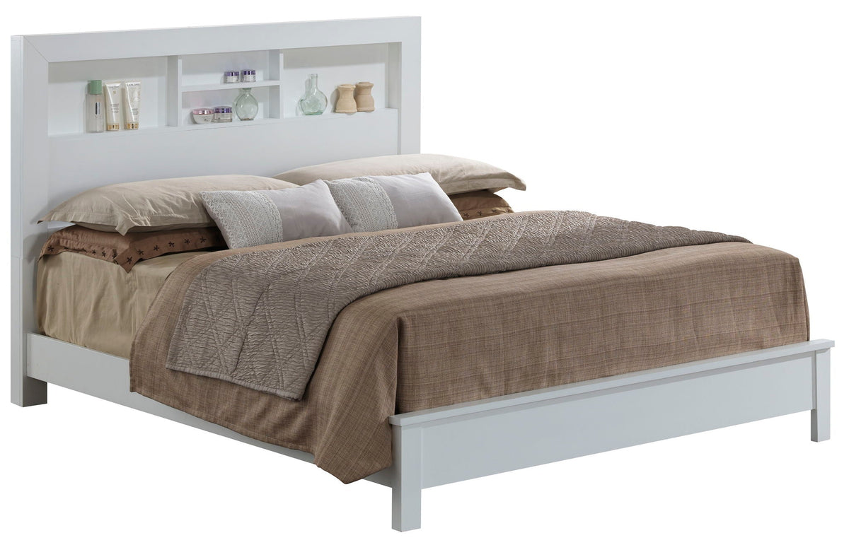 Bed With Transitional Design Stylish