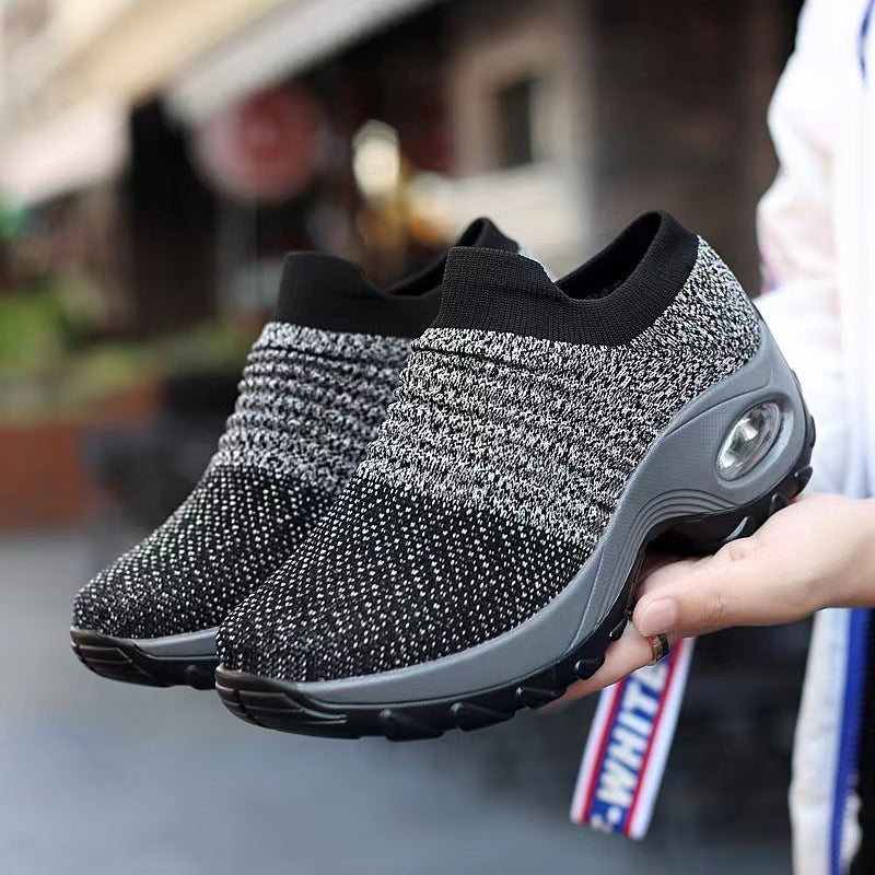 Spring Travel Casual Height-Boosting Air-Cushioned Outdoor Soft-Soled Sneakers