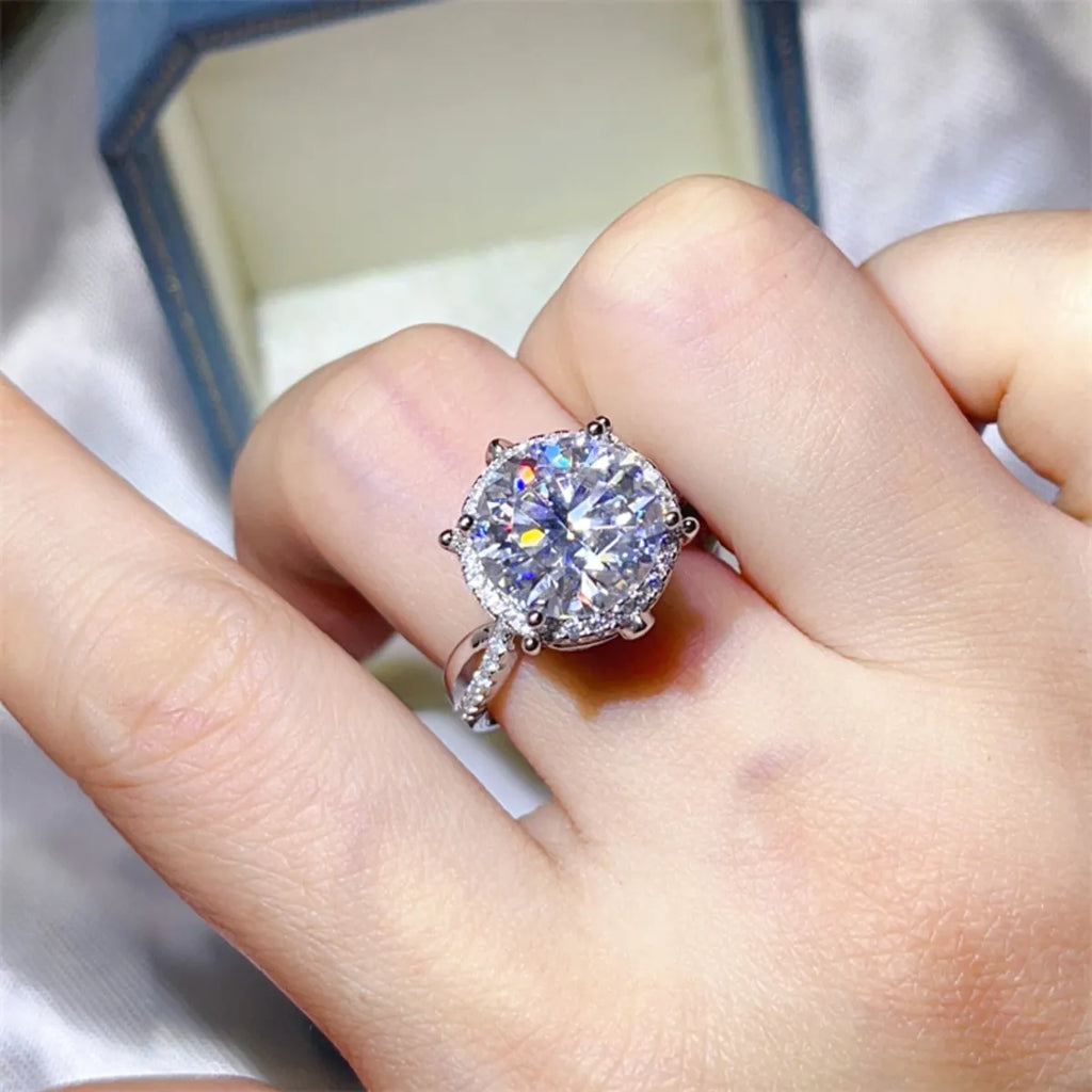 5 Carat Round Cut Sparkala™ Engagement Ring