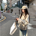 Early Autumn Korean-style Trench Coat Women's Short Jacket