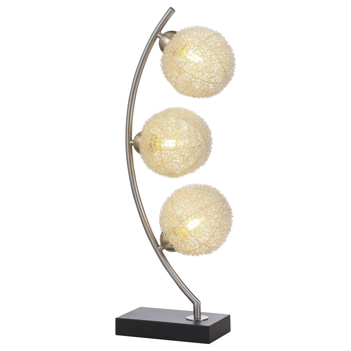 Mcdougal - Spherical Table Lamp With LED Lighting - Black