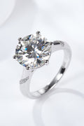 5 Carat Brilliant Round Cut Sparkala™ Solitaire Ring (Platinum Over Pure Sterling Silver)
