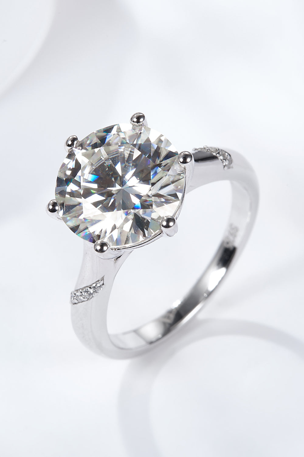 5 Carat Brilliant Round Cut Sparkala™ Solitaire Ring (Platinum Over Pure Sterling Silver)