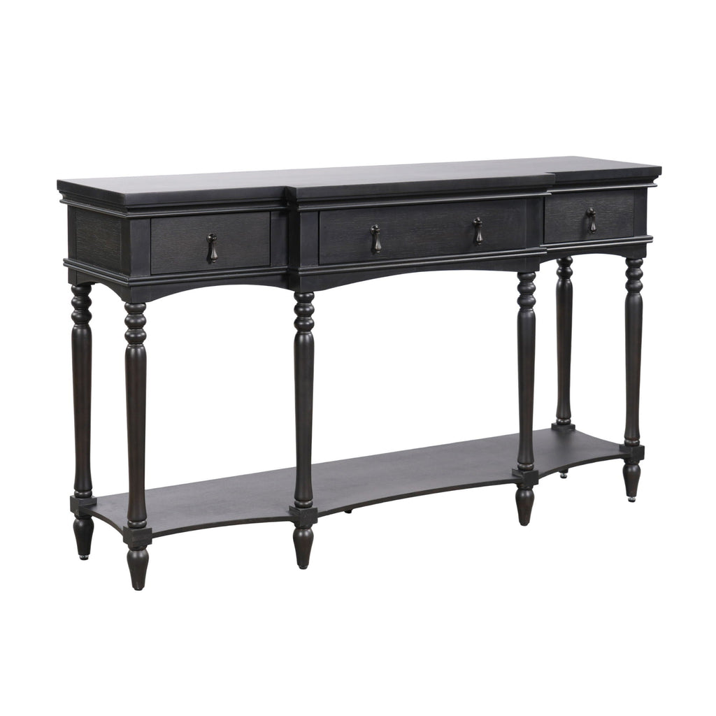Retro Console Table With 3 Soft Close Drawers