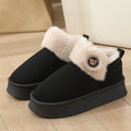 Ankle Wrap Cotton Slippers Thickened Couple Non-slip Warm Cotton Shoes