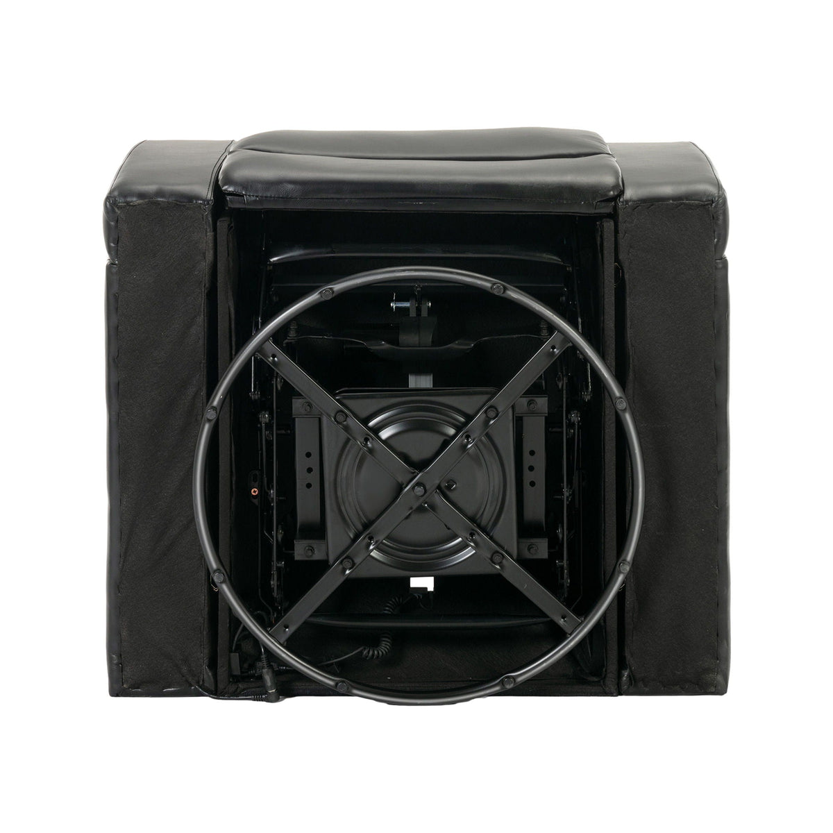 270 Degree Swivel Power Recliner With Tray Table, Phone Holder, Cup Holder, USB Port