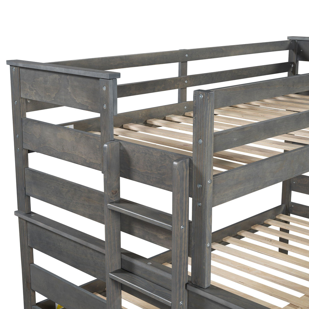 Detachable Design Bunk Bed With Ladder