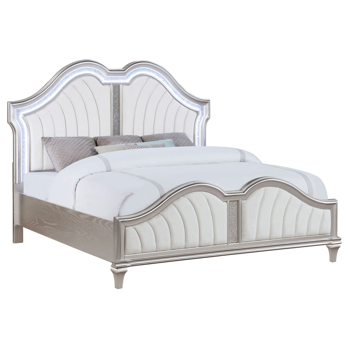 Katerina - Platform Bed With LED Light