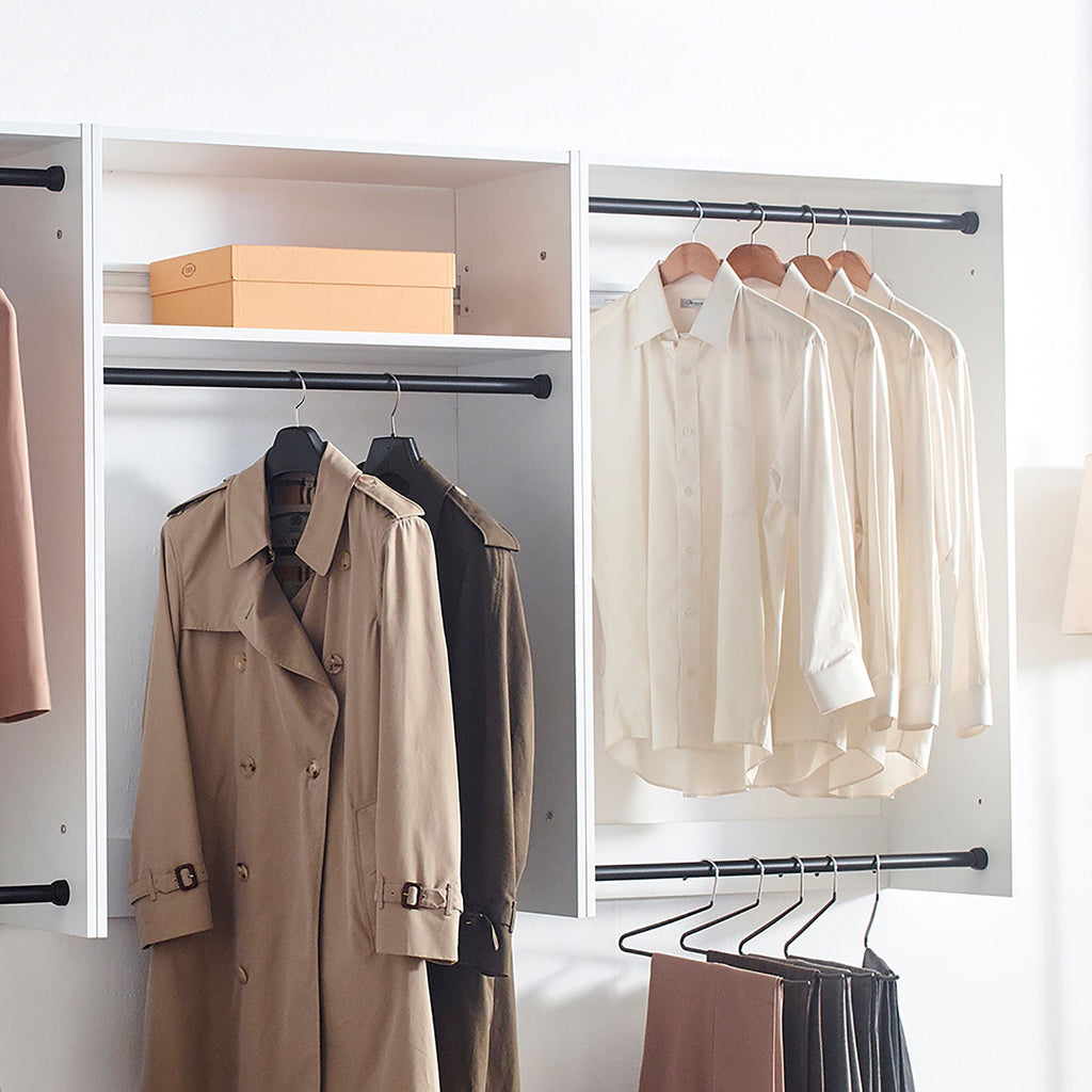 Devi - Wall Mounted Wood Closet System & Modular Design