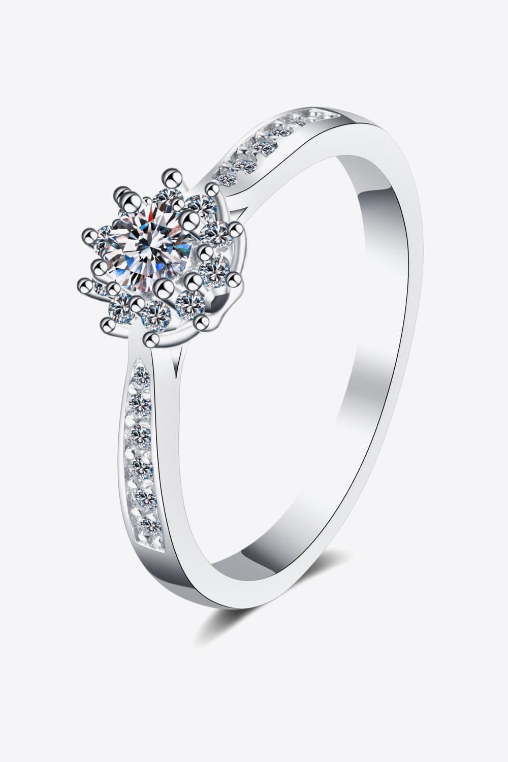 Sparkala™ Rhodium-Plated Snowflake Ring