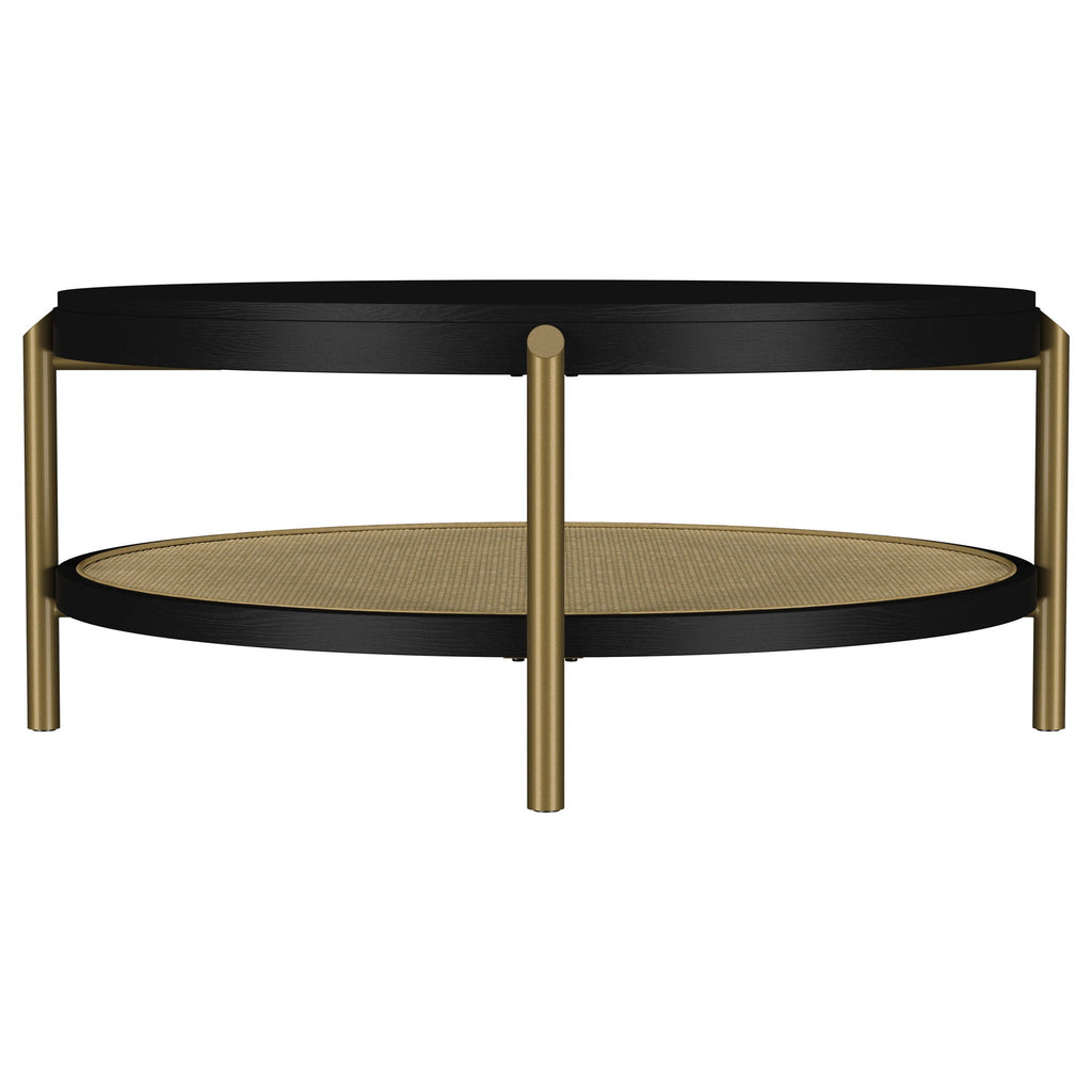 Benson - Round Table With Storage Shelf