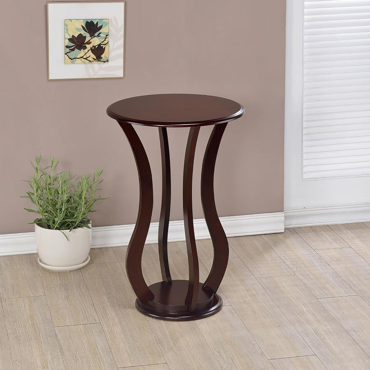 Round Accent Table - Cherry