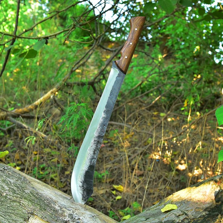 Trailblazer Camping Survival Knife – 19" Custom Handmade High Carbon Steel Blade with Rosewood Full Tang Handle