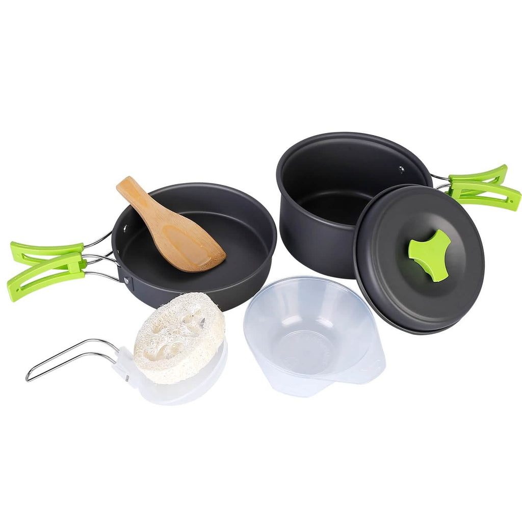 9-Piece: Camping Cookware Set