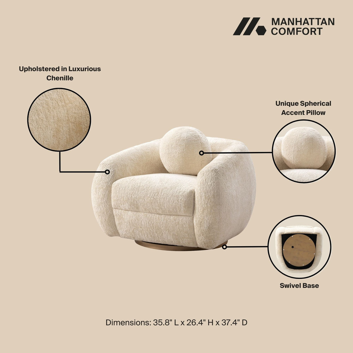 Tribeca - Swivel Lounge Chair