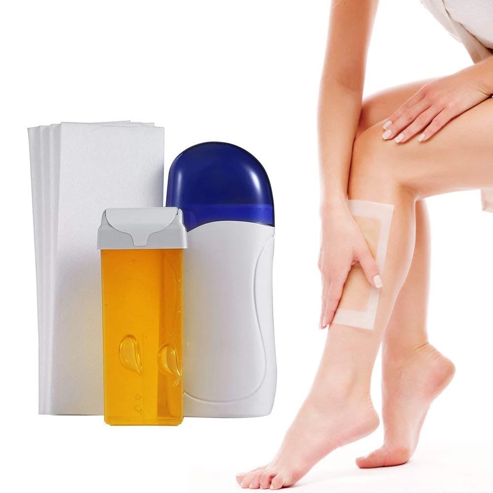 Portable Hair Removal Wax Machine – At-Home Depilatory Kit | Pink & Blue