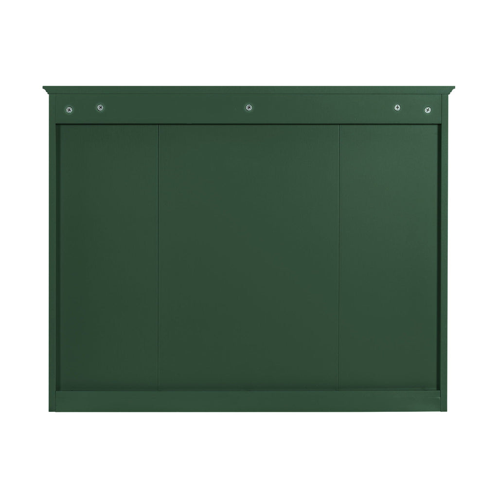 Wall Mounted Medicine Cabinet With Mirror, Storage Cabinet Featuring 6 Open Shelves And Adjustable Interior