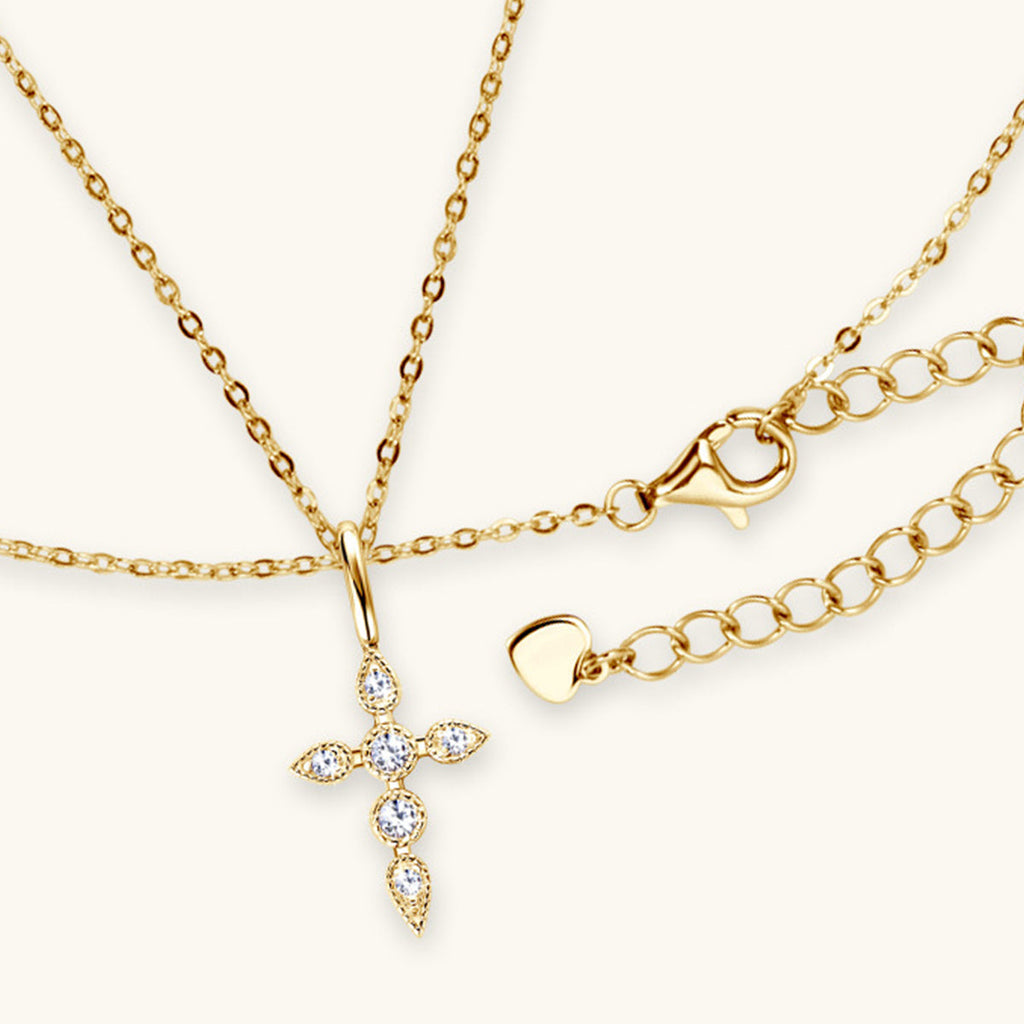 Sparkala™ Cross Pendant Necklace (18k Gold over Fine Sterling Silver)