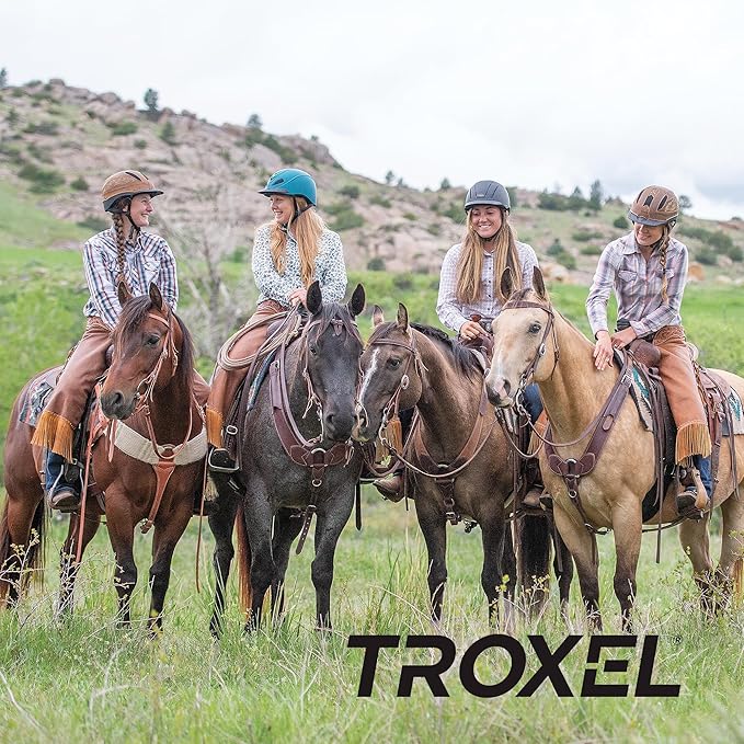 Troxel Sierra Rugged Horse Riding Helmet, Low-Profile, Self-Adjustable Design, Safety Horseback Riding Gear
