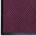 M+A Matting WaterHog Diamond | Commercial-Grade Entrance Mat with Rubber Border – Indoor/Outdoor, Quick Drying, Stain Resistant Door Mat (Bordeaux, 3' x 8')