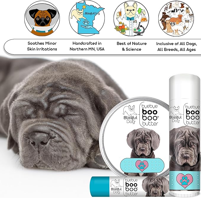 The Blissful Dog .15 oz Tube Neapolitan Mastiff Booboo Butter