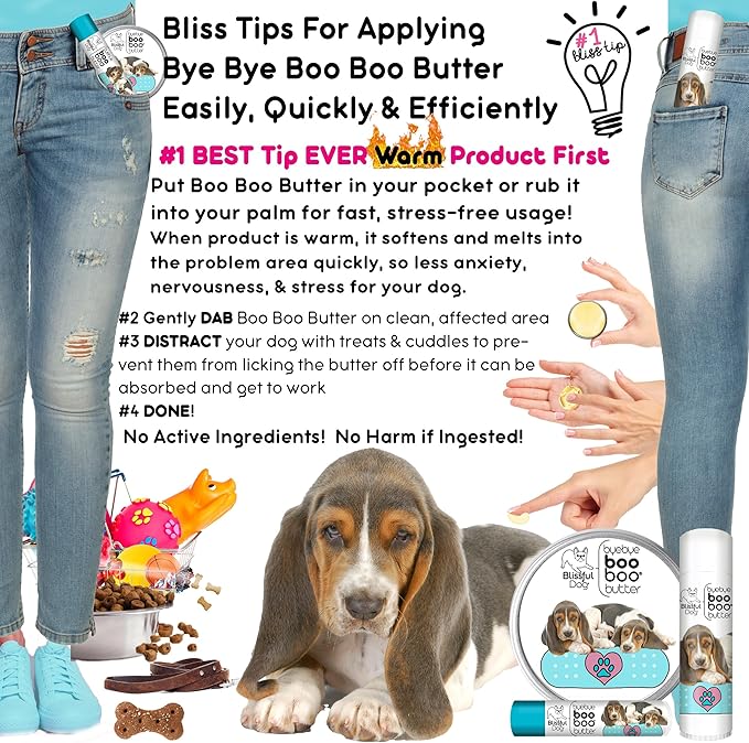 The Blissful Dog 8 oz TIN Basset Hound Booboo Butter