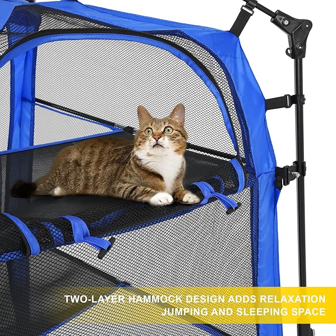 Cat Tower Tent,Outdoor Patio Cat Enclosures with Breathable Mesh,Indoor Playpen Portable Exercise Tent