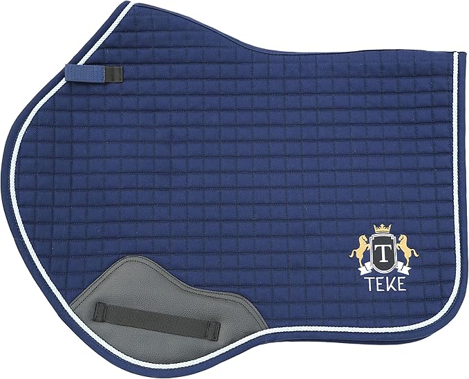 T TEKE Close Contact Saddle Pads,100% Cotton English Saddle Pads for Horses with Moisture-Wicking and Breathable Lining