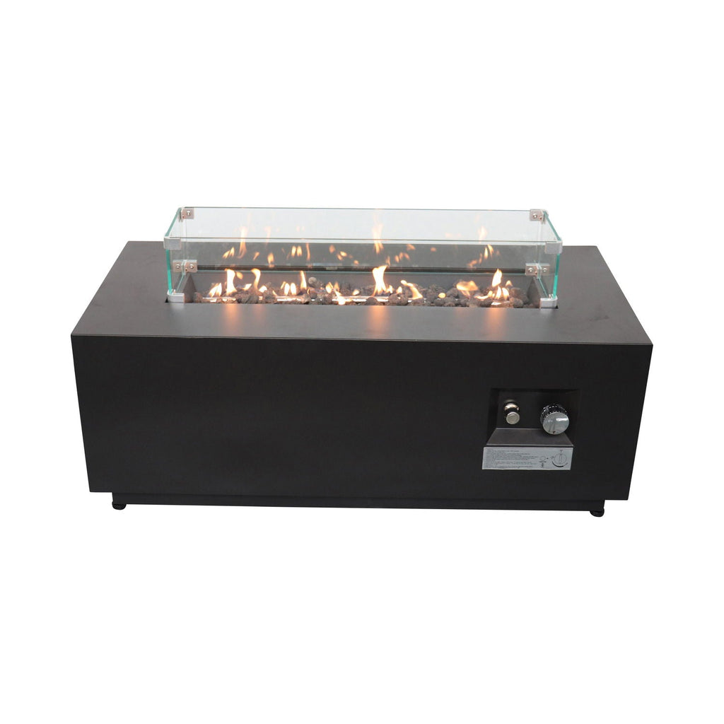 Outdoor Fire Pit Table With Lid, Fuel Versatility