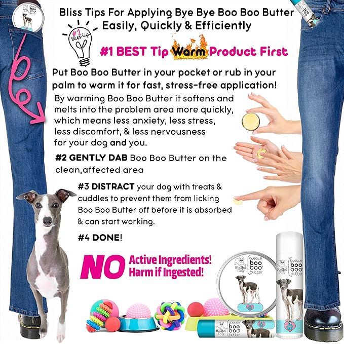 The Blissful Dog Italian Greyhound Boo Boo Butter, 2-Ounce