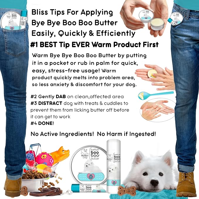 The Blissful Dog 2 oz TIN American Eskimo Booboo Butter