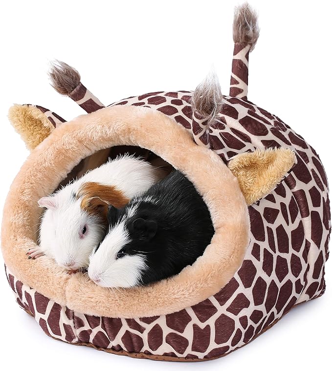 JanYoo Bunny Bed Guinea Pig Hideout Huts Accessories Habitat Tunnel for House