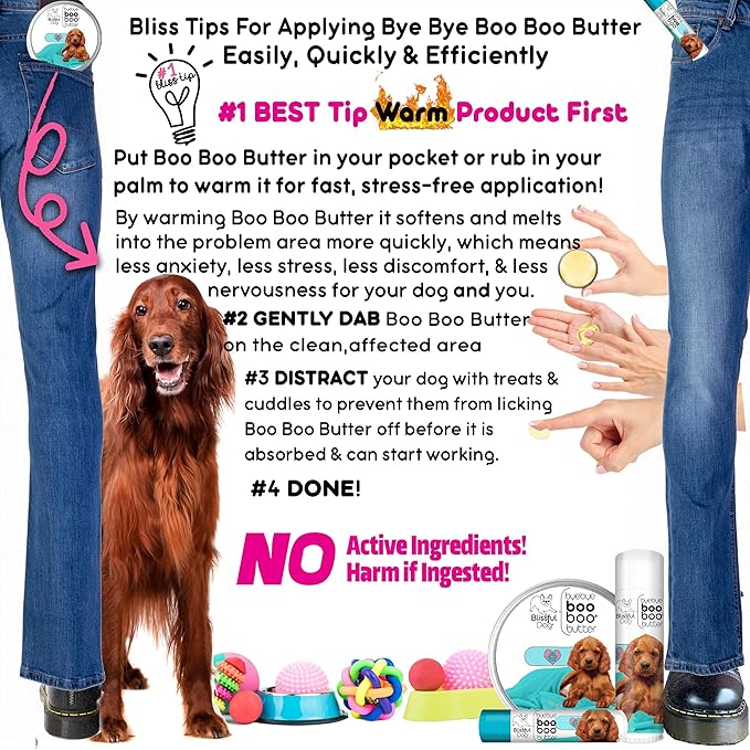 The Blissful Dog Irish Setter Boo Boo Butter, 0.50 Ounce