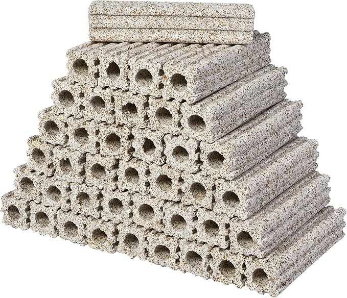 ALEGI Ceramic Bio Filter Media, Porous Media Filter Media for Sump Tank, Pond, Aquarium Fish Tank (Small 54 pcs)