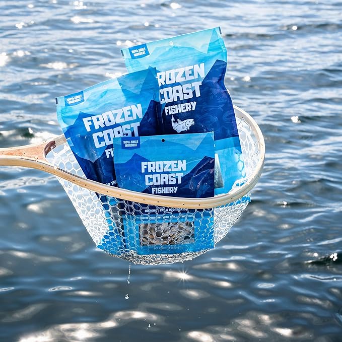 Frozen Coast Capelin Cat & Dog Treats- Single-Ingredient, All-Natural, High-Protein, Omega-3s, Fish Snacks (3 oz Bag)