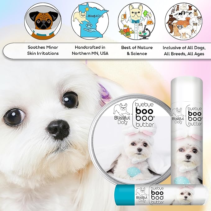 The Blissful Dog .15 oz Tube Maltese Booboo Butter